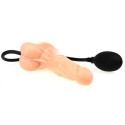 Generique Gode gonflable Inflat 14 x 4.5cm Flesh